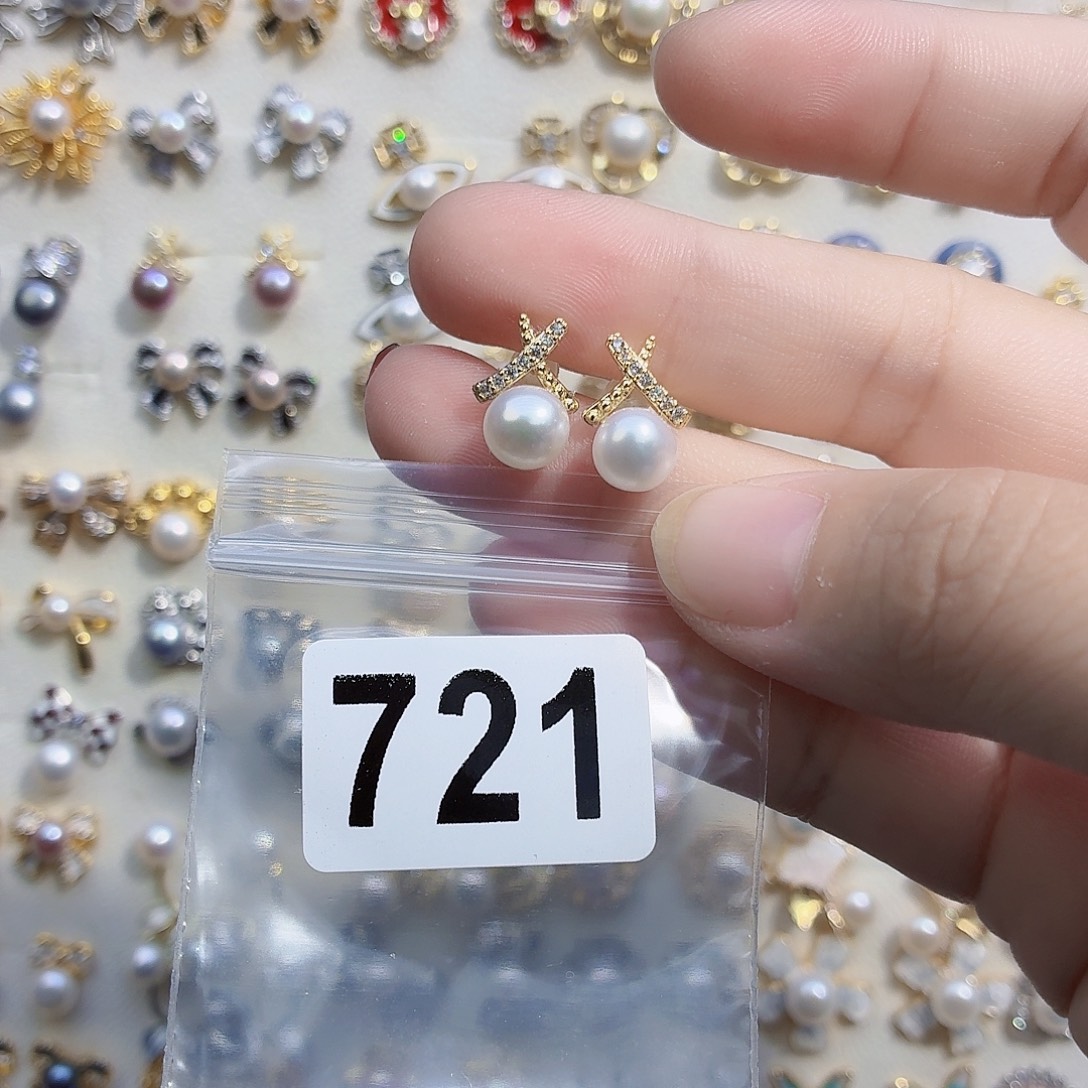 耳饰淡水珍珠合金