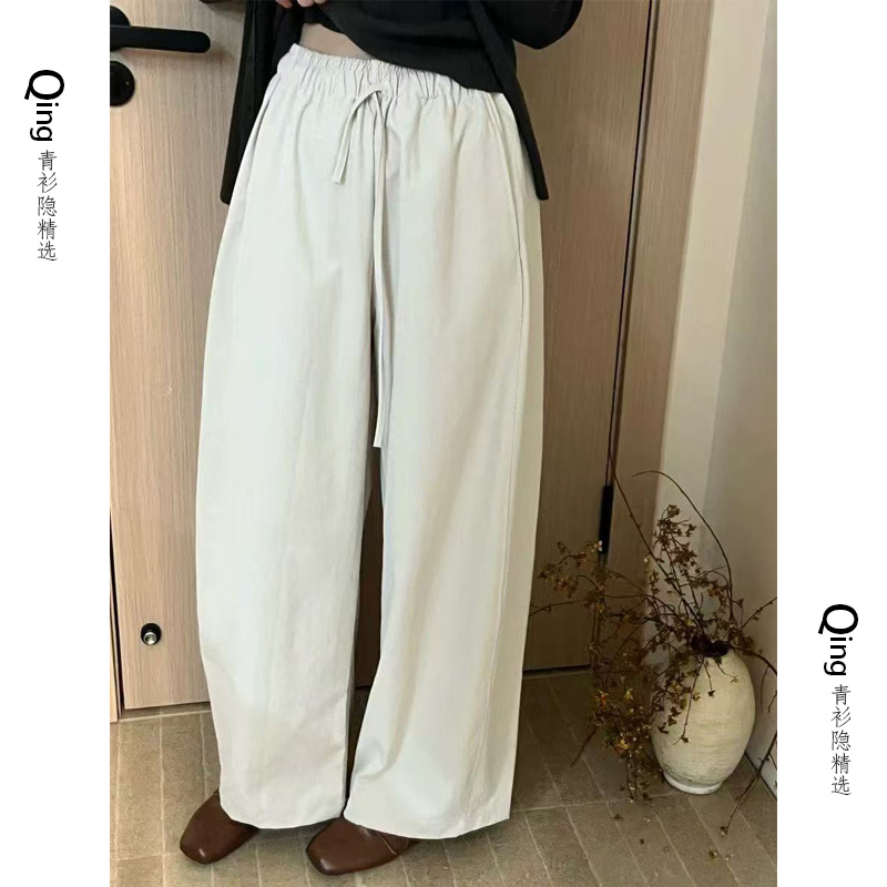 5570休闲阔腿裤女2025新款显瘦窄版垂感阔腿裤