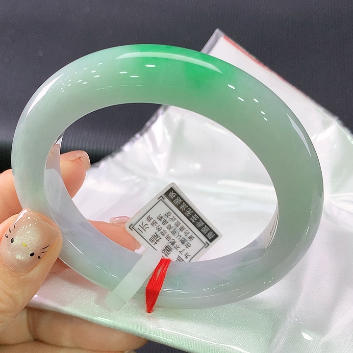 未镶嵌手镯翡翠正圈58