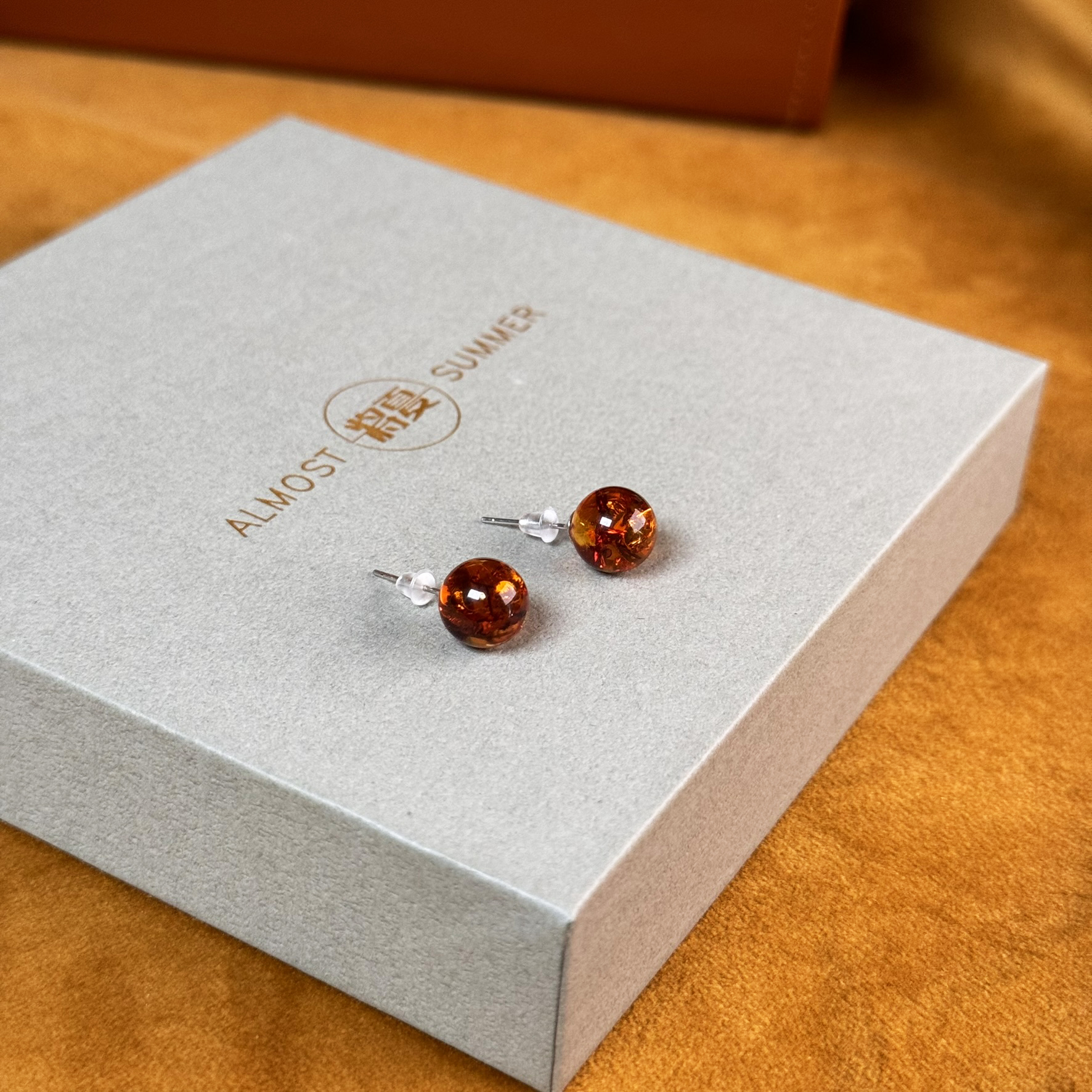 925银耳饰 【9mm一花一世界耳钉】将夏