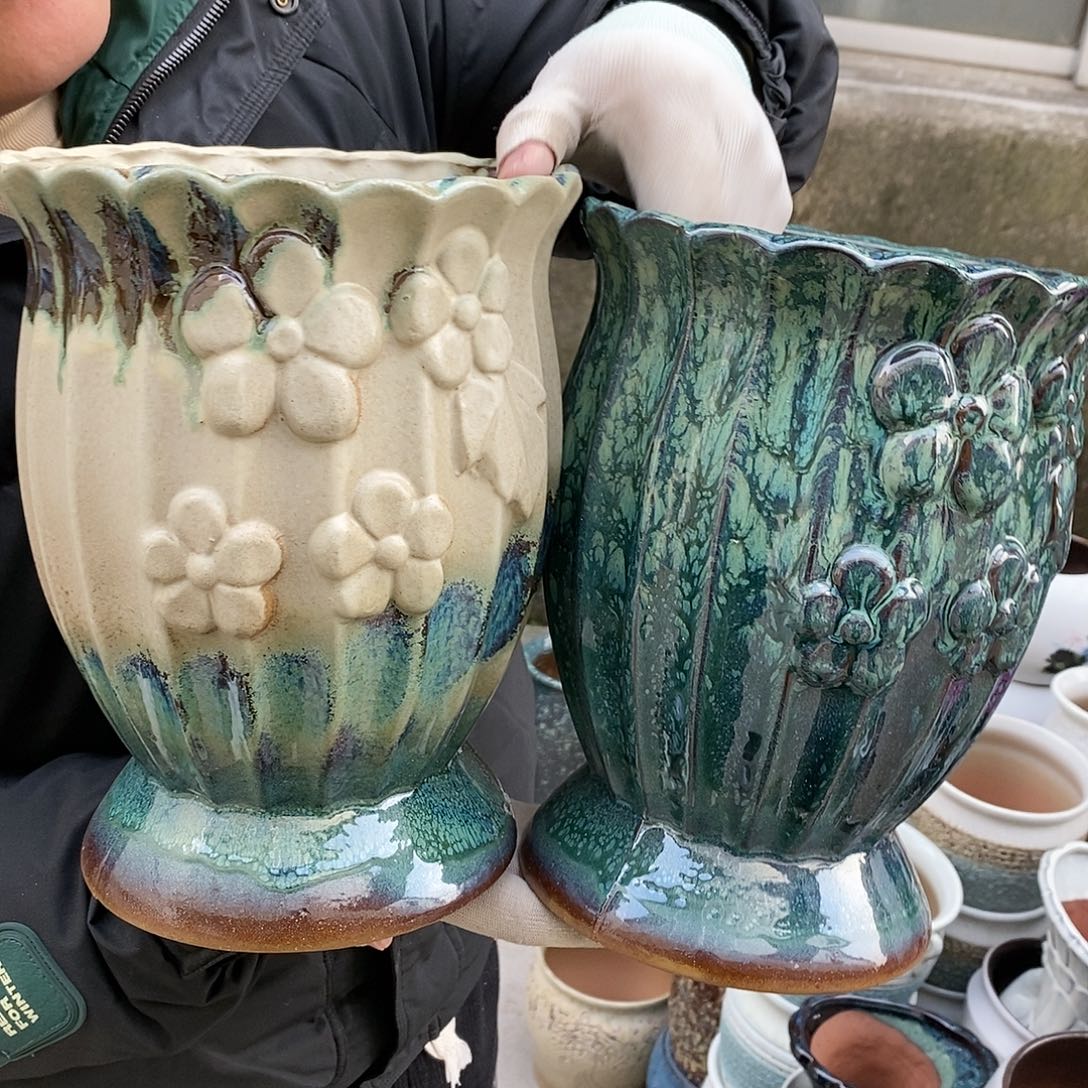 紫砂花盆正品口18高24