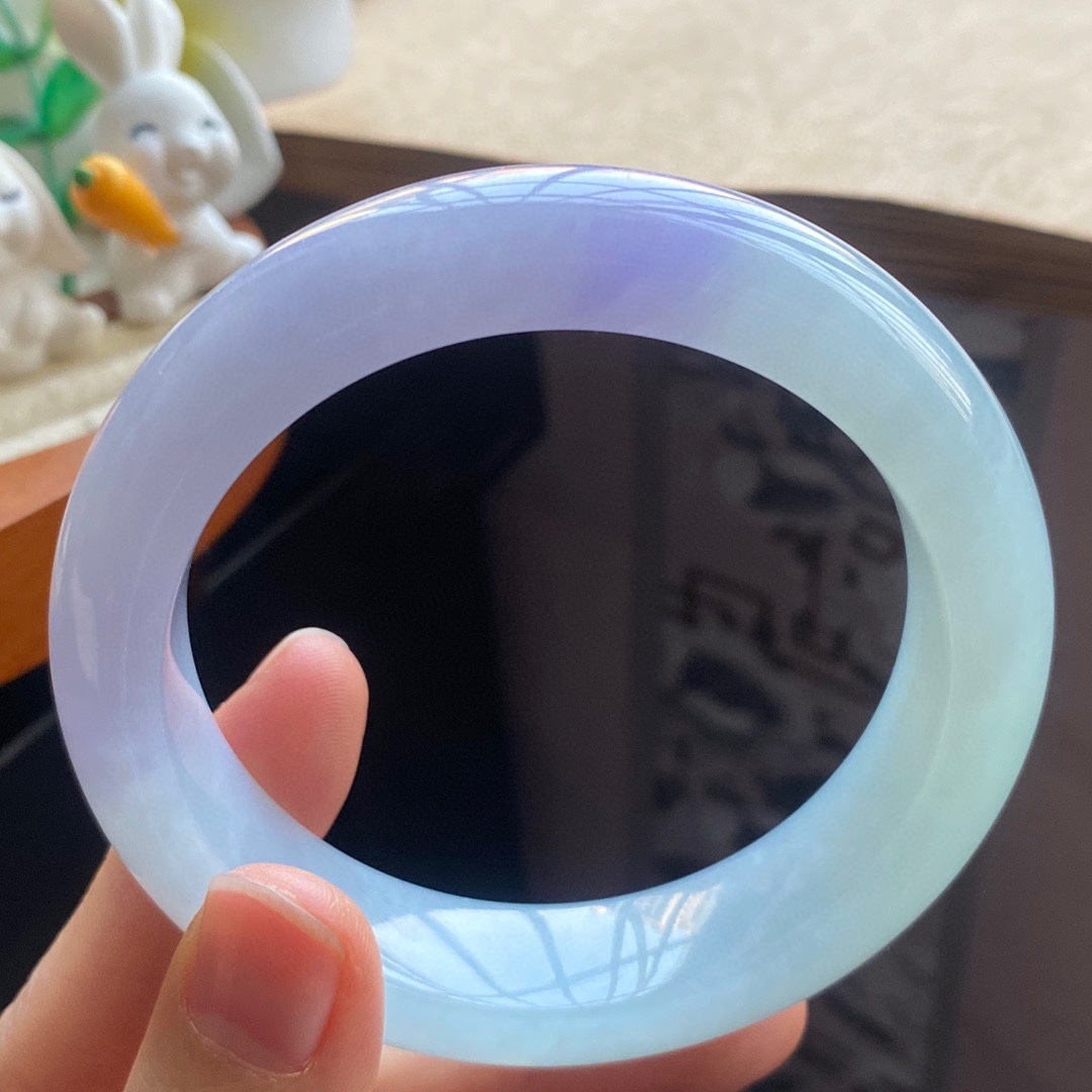 2.30批1268号56-14.6-9.6翡翠手镯高货！春彩镯！宽厚轮胎！很厚装！