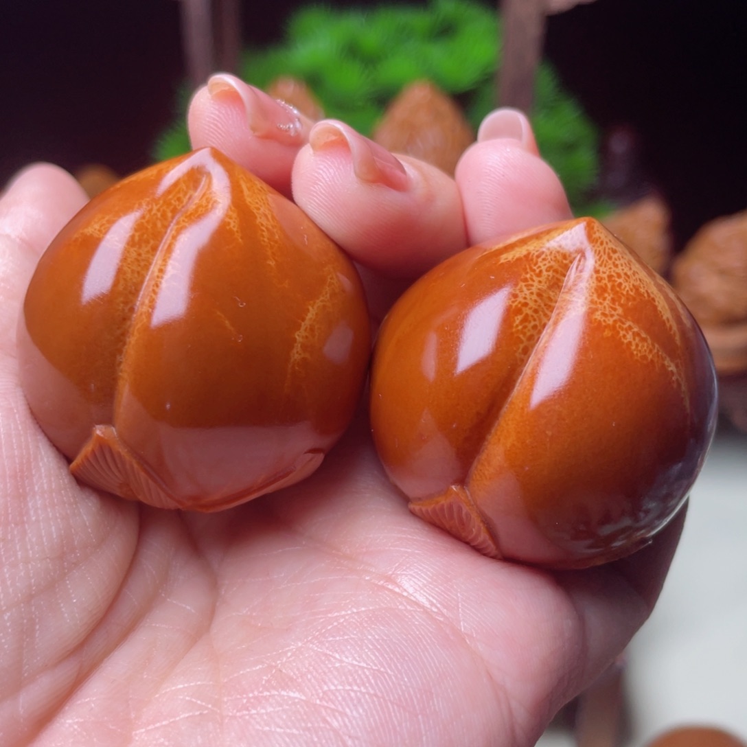 吊坠橄榄核寿桃手球3.7