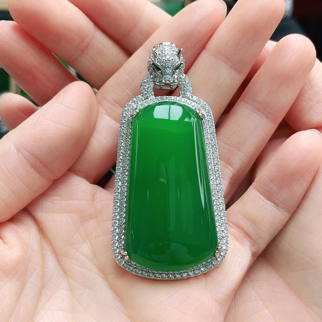 玛瑙/玉髓吊坠银S925镶嵌?****?