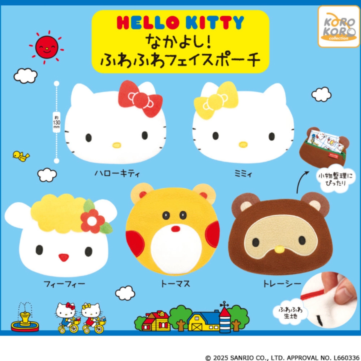 2-1  HelloKitty 好朋友大脸零化妆收纳包扭蛋 随机一发