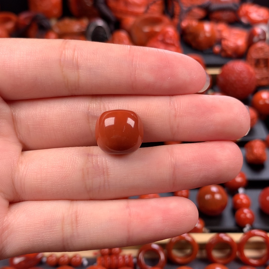 未镶嵌老型14mm南红玛瑙