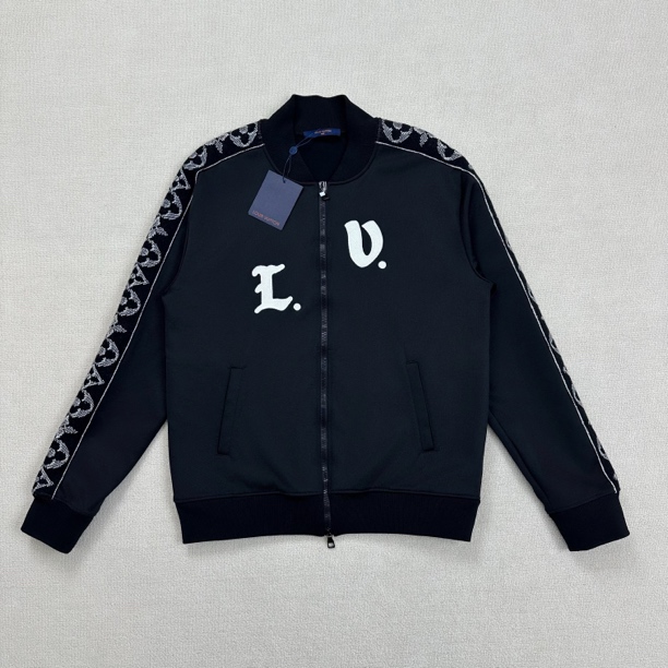 全新未使用 LouisVuitton/路易威登 刺绣三花夹克/XXL码/WL0747