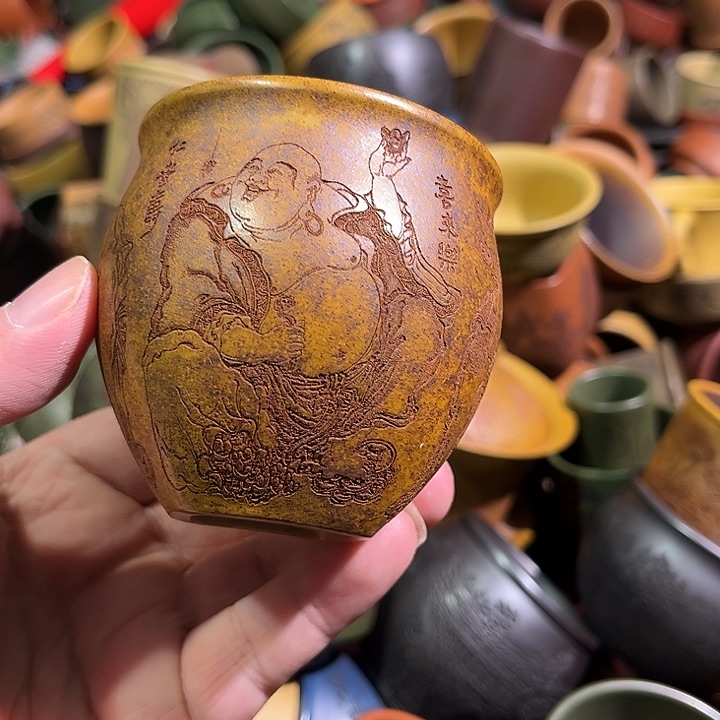 紫砂茶杯全手工紫砂主人杯