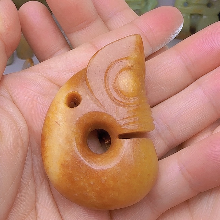 和田玉吊坠(不含链)未镶嵌