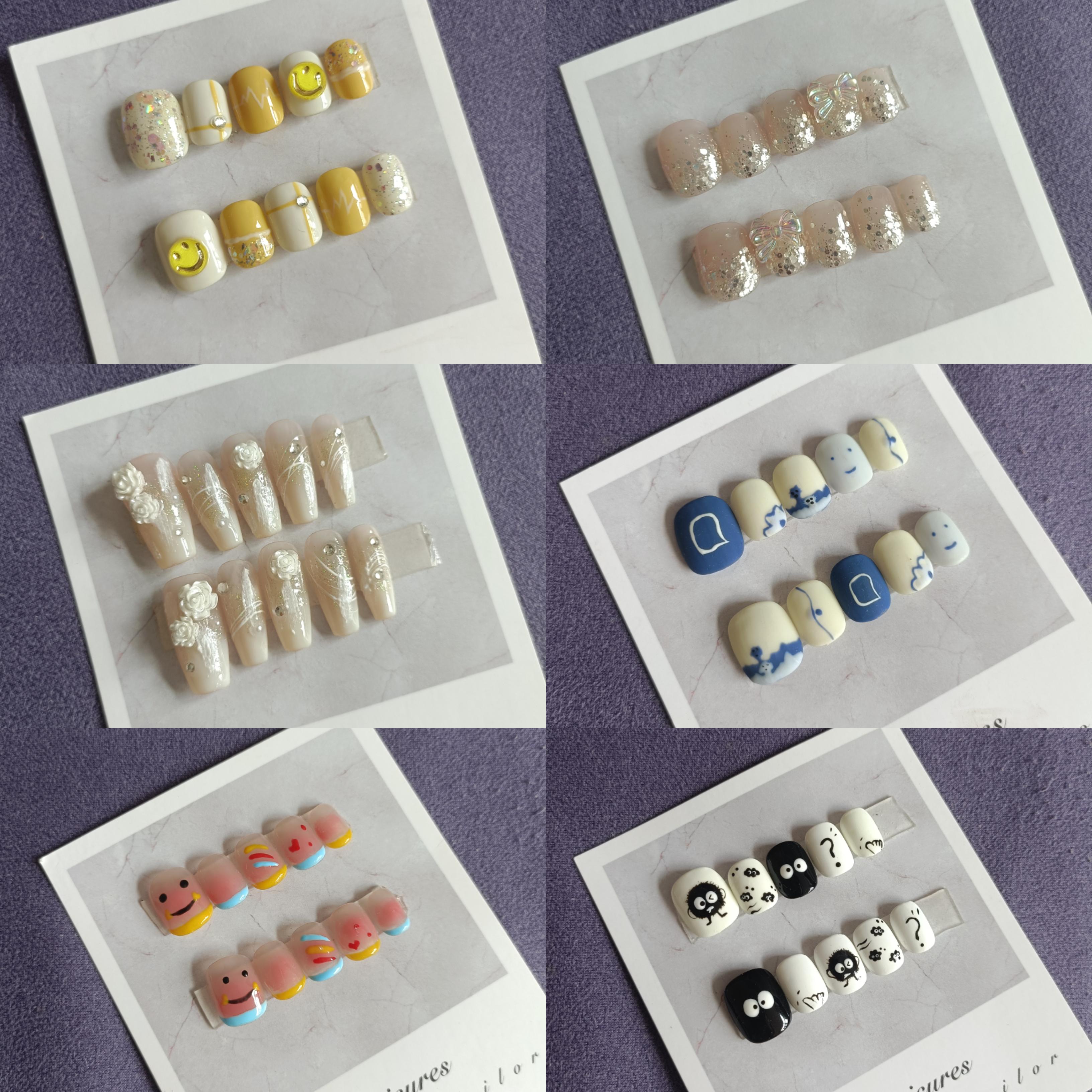 新号开播手工穿戴甲孤品专拍手工制作默认微瑕疵no退no换