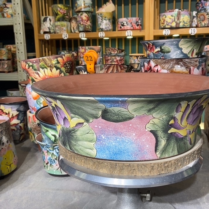 红陶景德镇艺术手绘作品