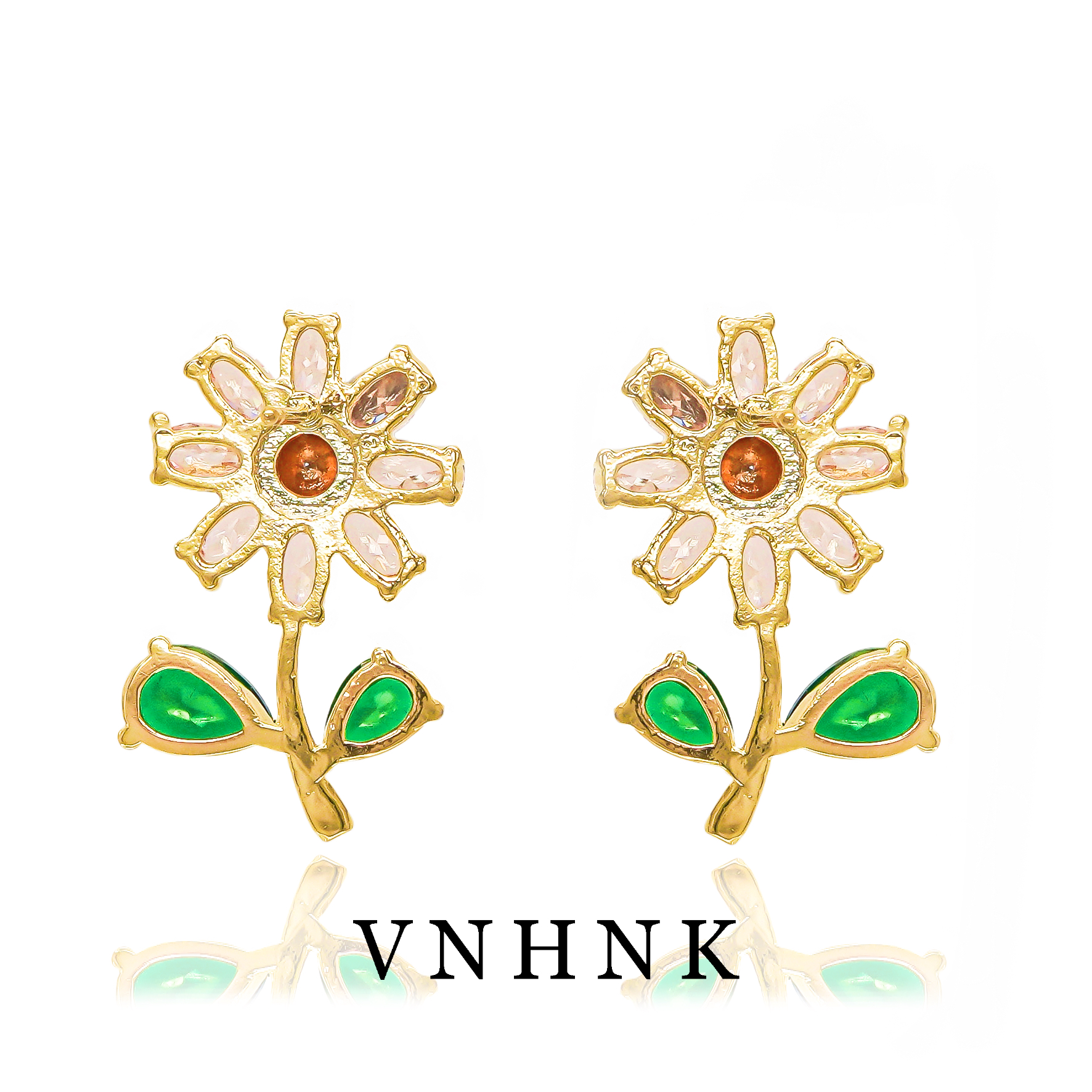 铜合金合成锆石耳饰 美可儿   R75   彩色简约时尚气质耳环