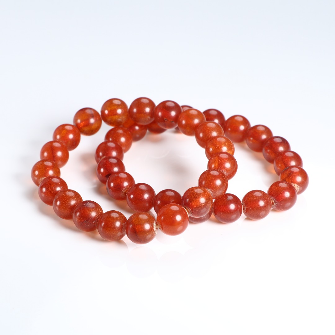 《博古文物》-琥珀-圆珠手串（多样性发其一）-Xx-250116