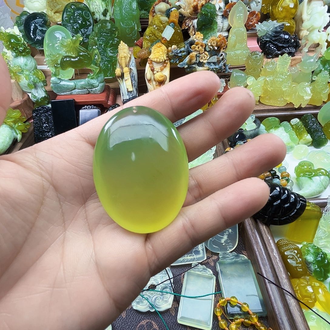 用***1岫玉未镶嵌吊坠(不含链)