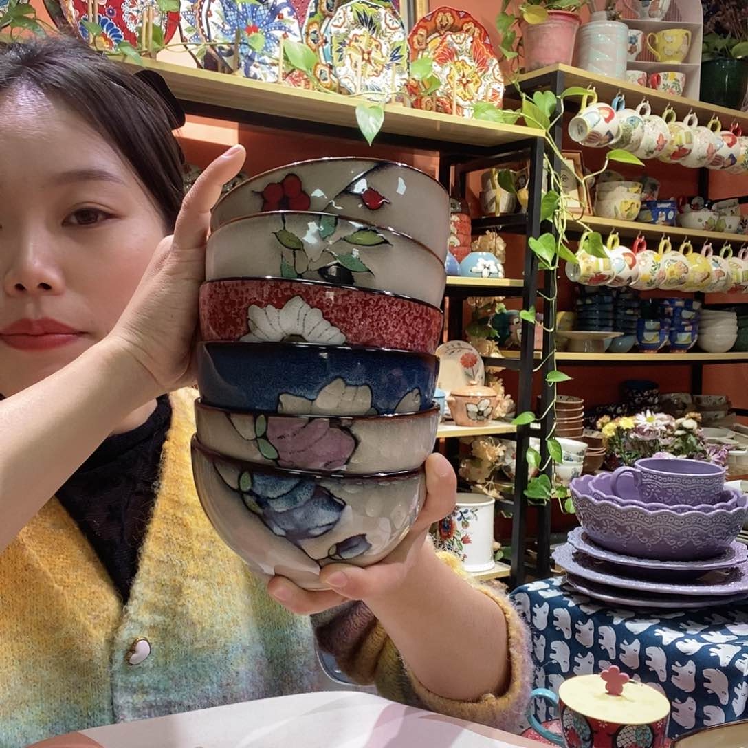 瓷片6个米饭碗正品福利