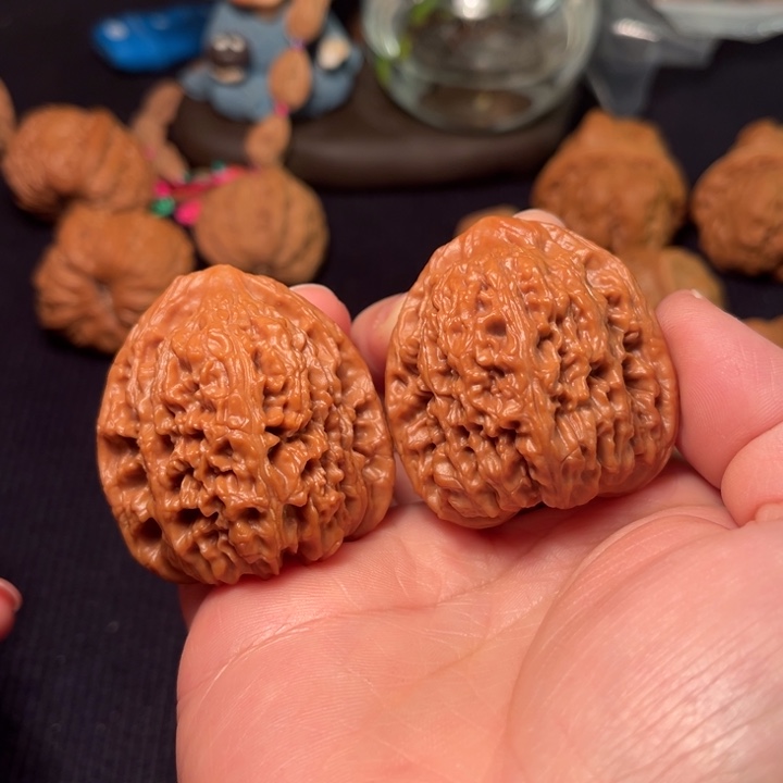 欢***迎文玩核桃把件南疆石39