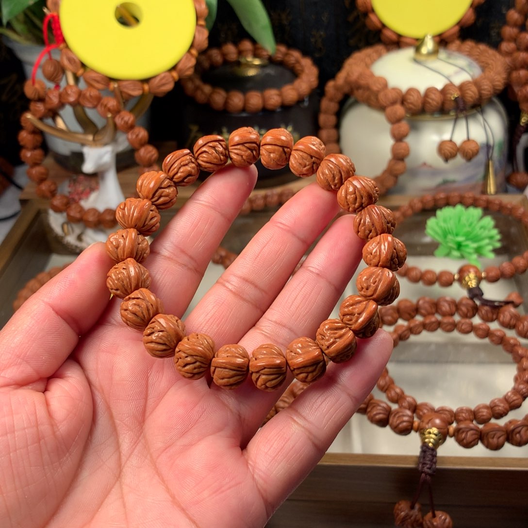 吊坠桃核火麒麟手串13