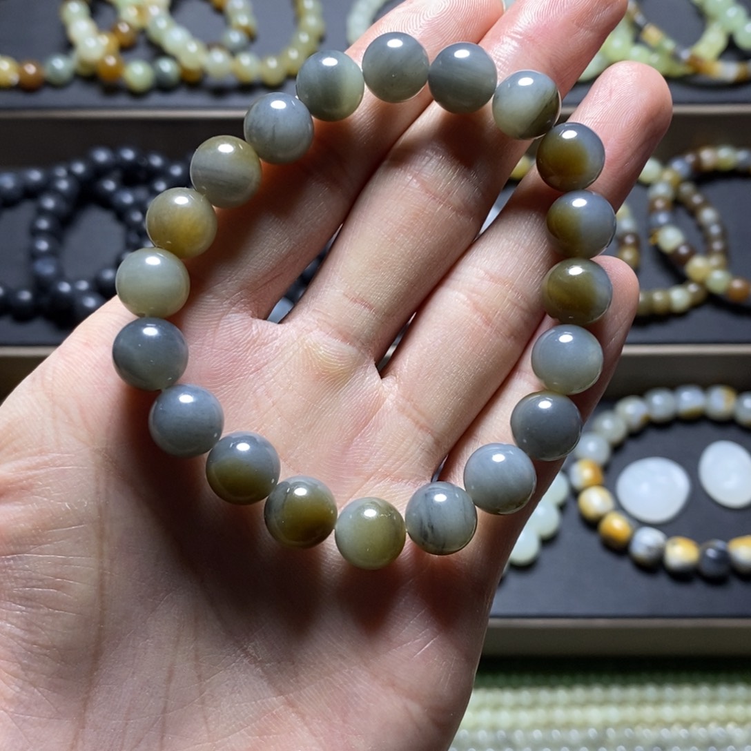 和田玉未镶嵌手链