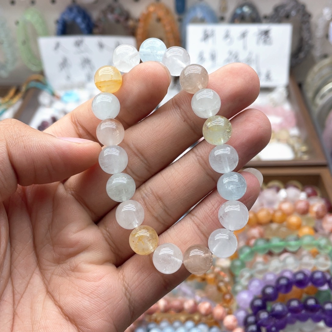 手链未镶嵌水晶10咪彩托帕