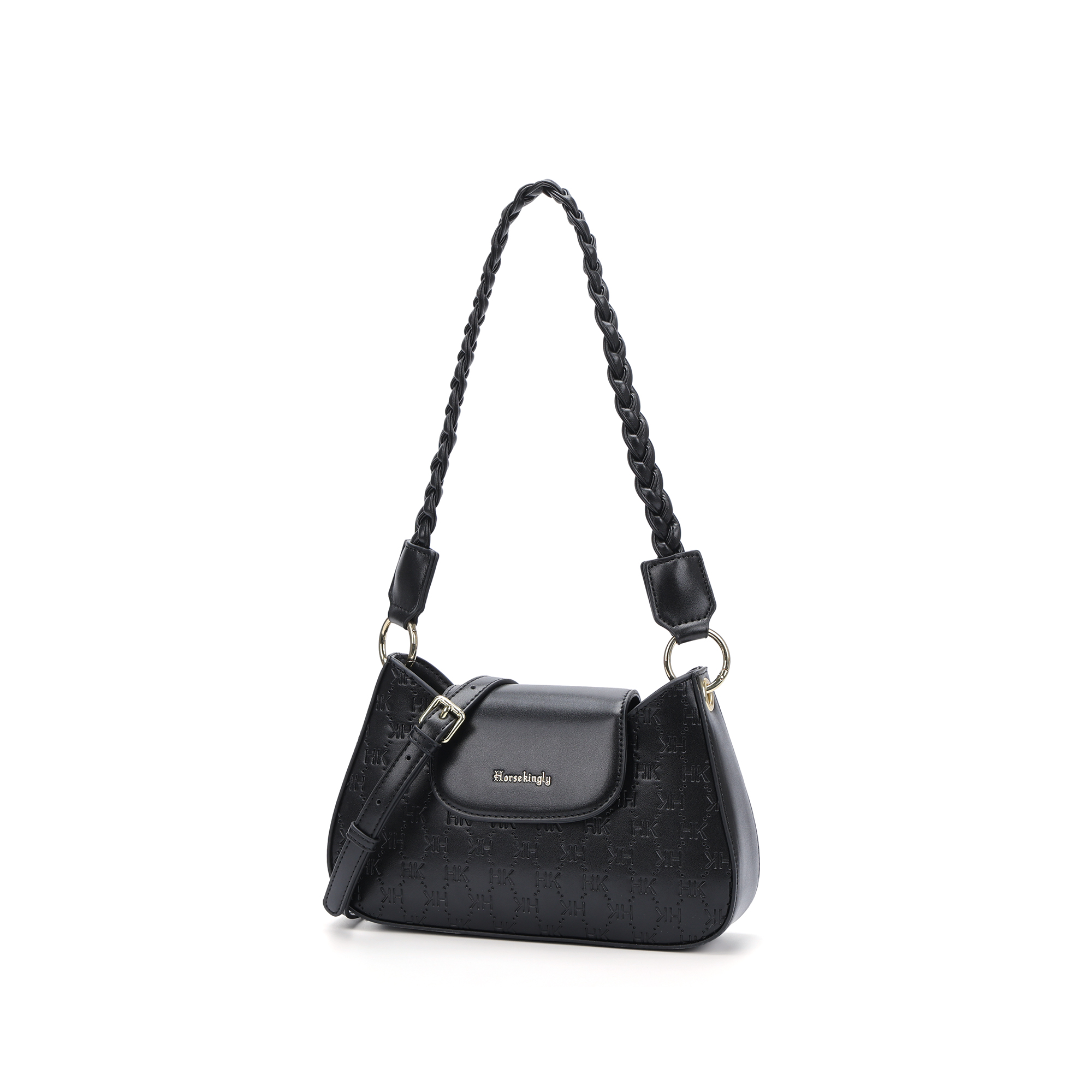HorseKingly秋冬新款女士单肩包时尚百搭单肩斜跨腋下女包1150-1