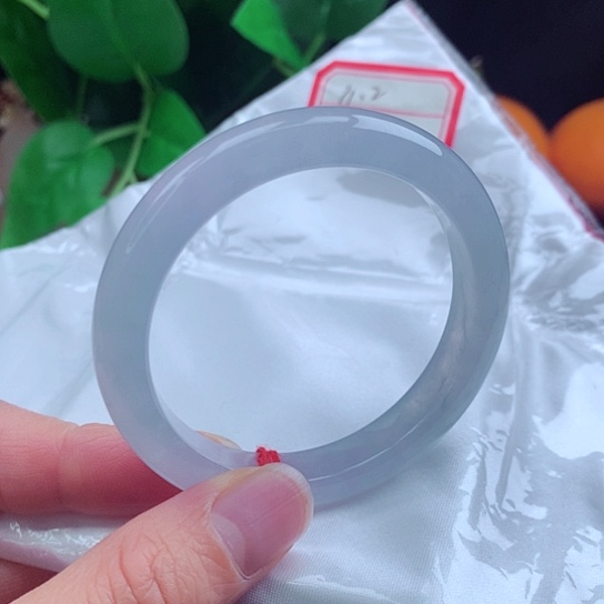 翡翠手镯未镶嵌   正圈50 冰蓝紫