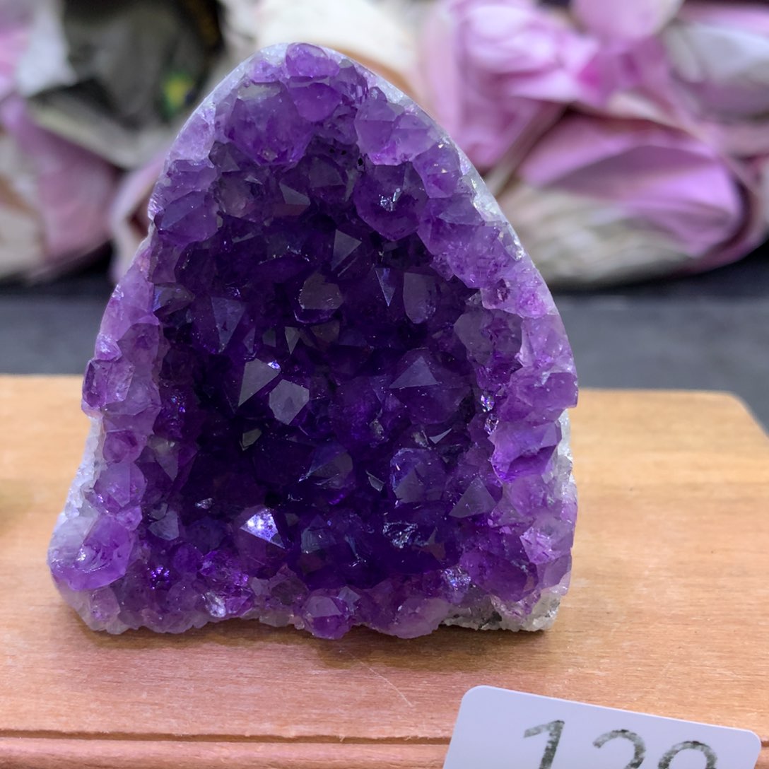 水晶摆件未镶嵌紫晶129
