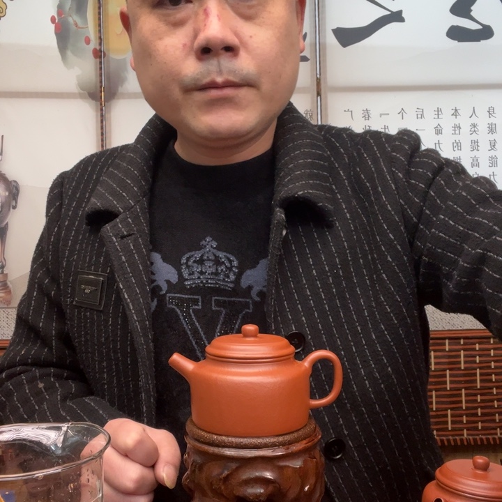 茶壶紫砂J****郎原矿朱泥全手工德钟200毫升