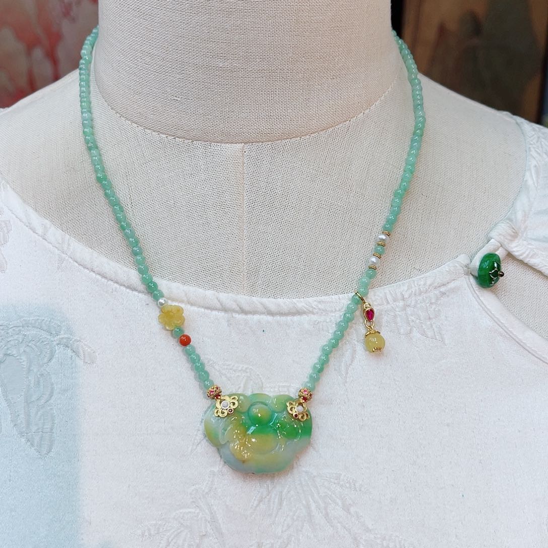 颈饰合金翡翠48小时鉴赏期1