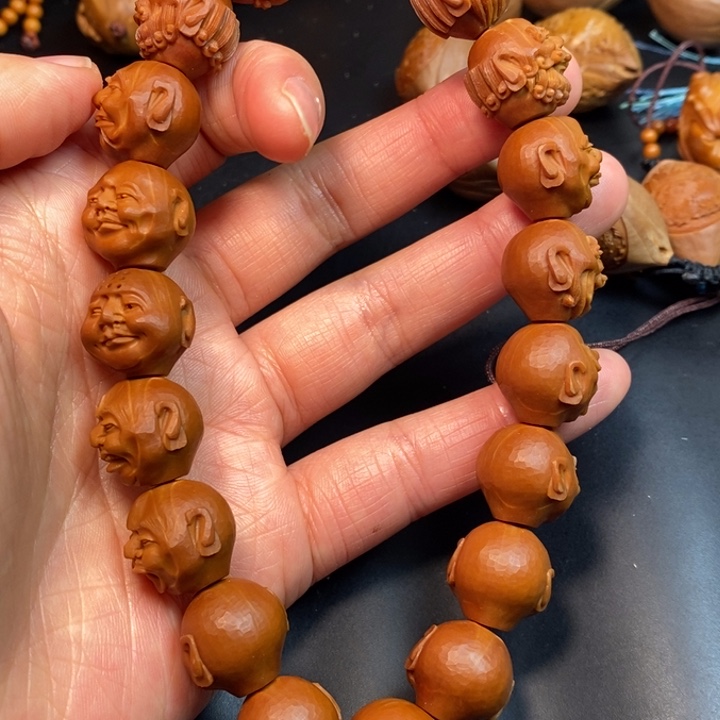 绿***洲橄榄核手串/手链十八罗汉
