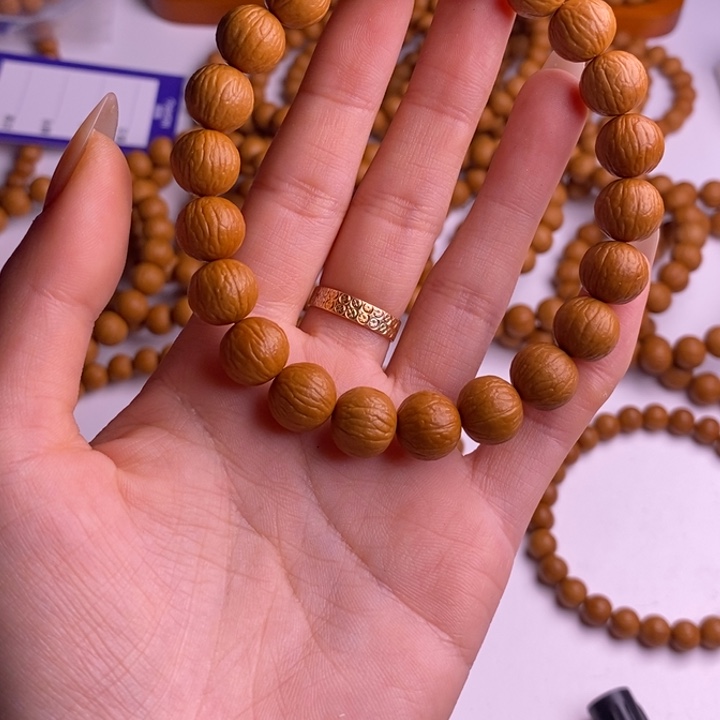 小***心手串猴头核桃聚宝盆11➕手串