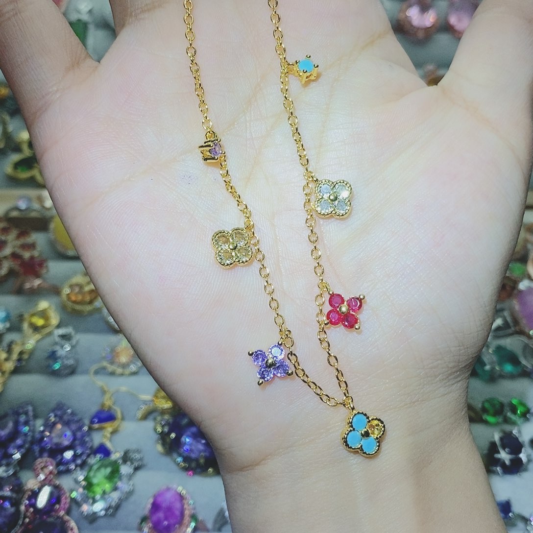 【闪购商品】托帕石耳饰银S925镶嵌