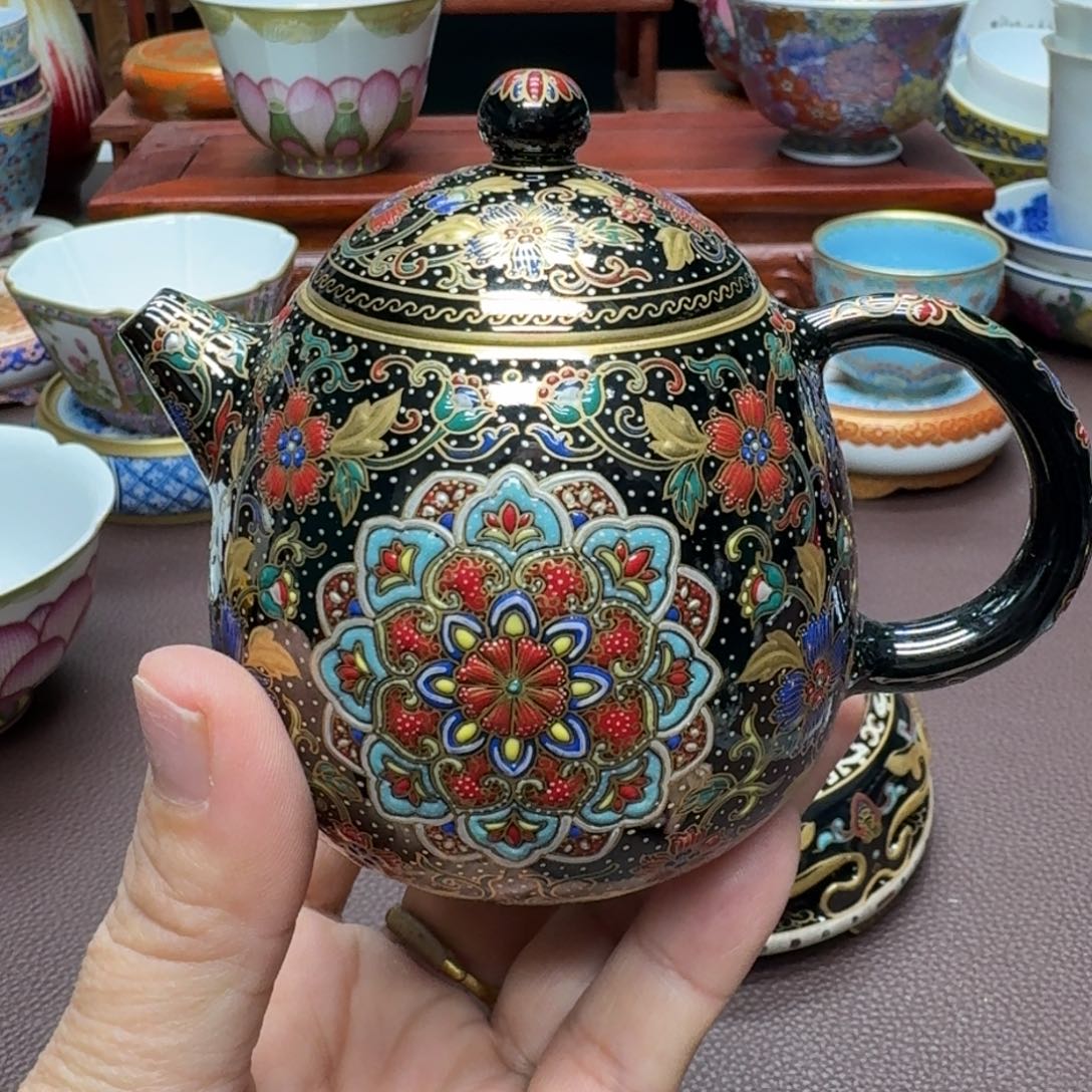 瓷片景德镇仿古手工制作精品展示