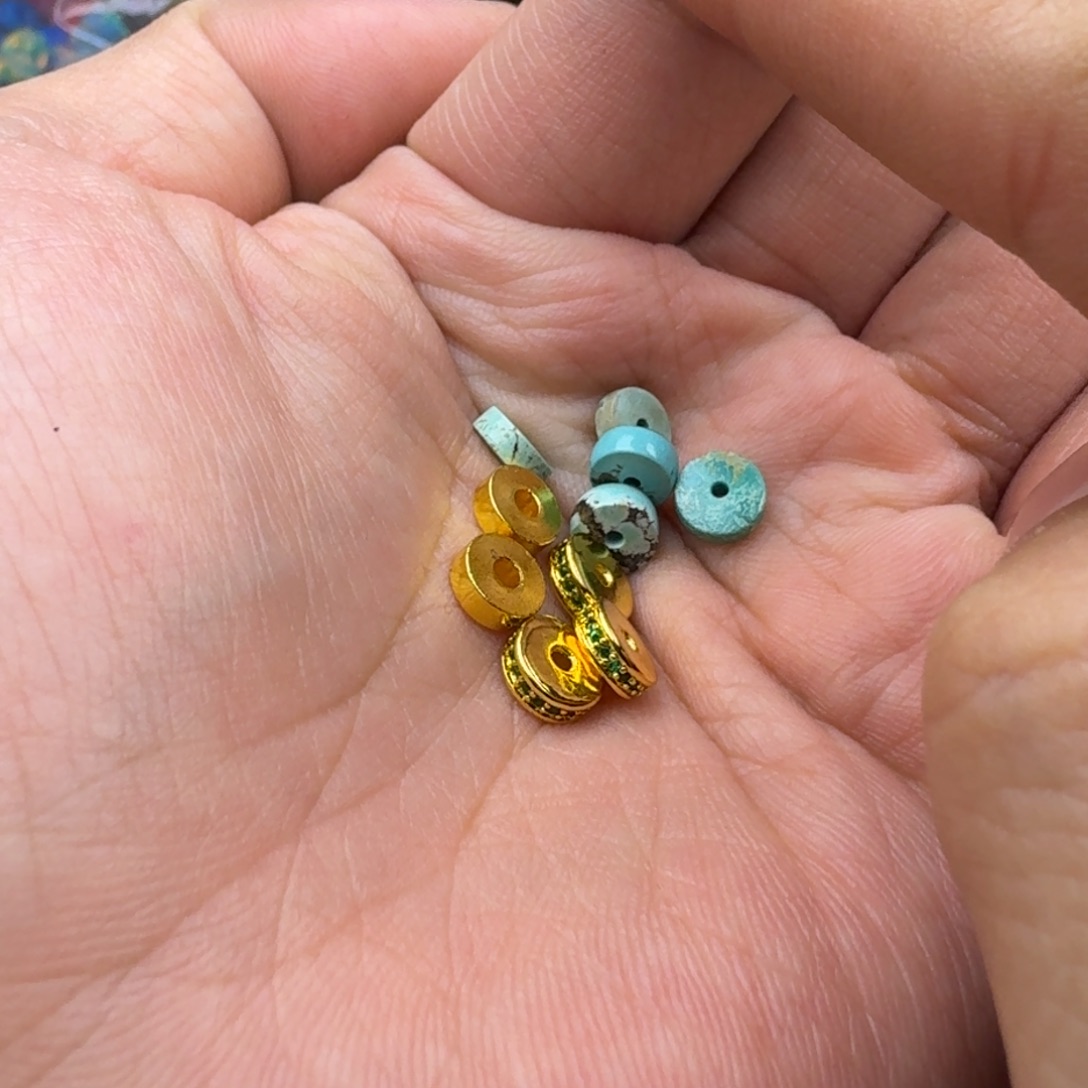 镀金钻片一组10颗随机发