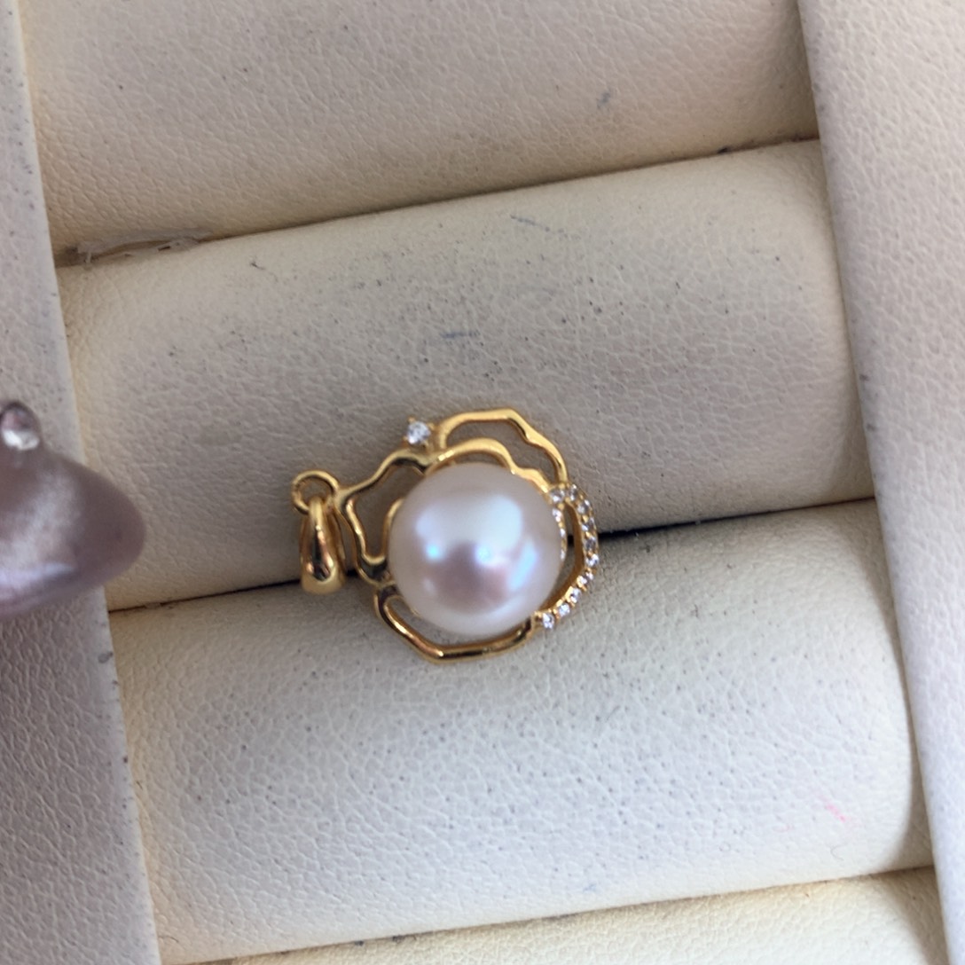 海水珍珠颈饰银S925镶嵌