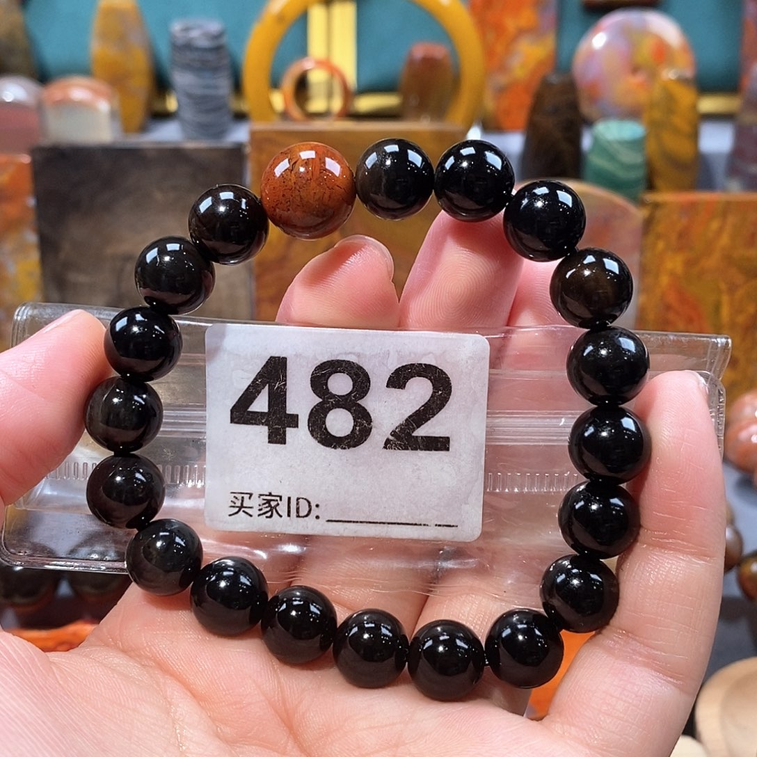 硅化玉天然北票硅化玉手串未镶嵌天然北票硅化玉手串