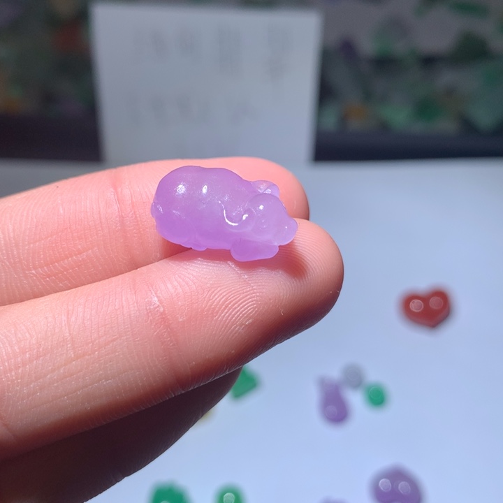 我***福翡翠未镶嵌颈饰挂件