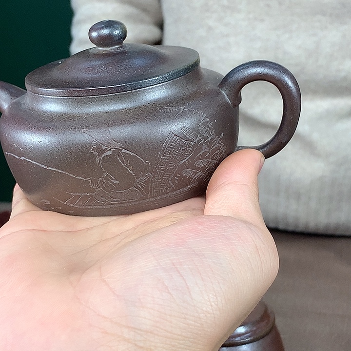 紫砂茶壶纯自然柴烧