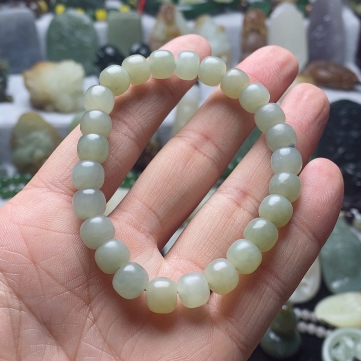 和田玉手串未镶嵌