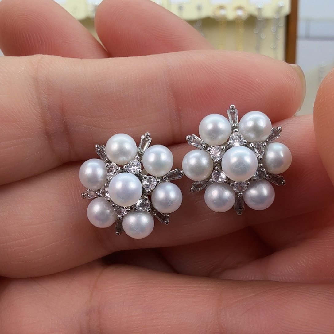 未镶嵌耳饰淡水珍珠