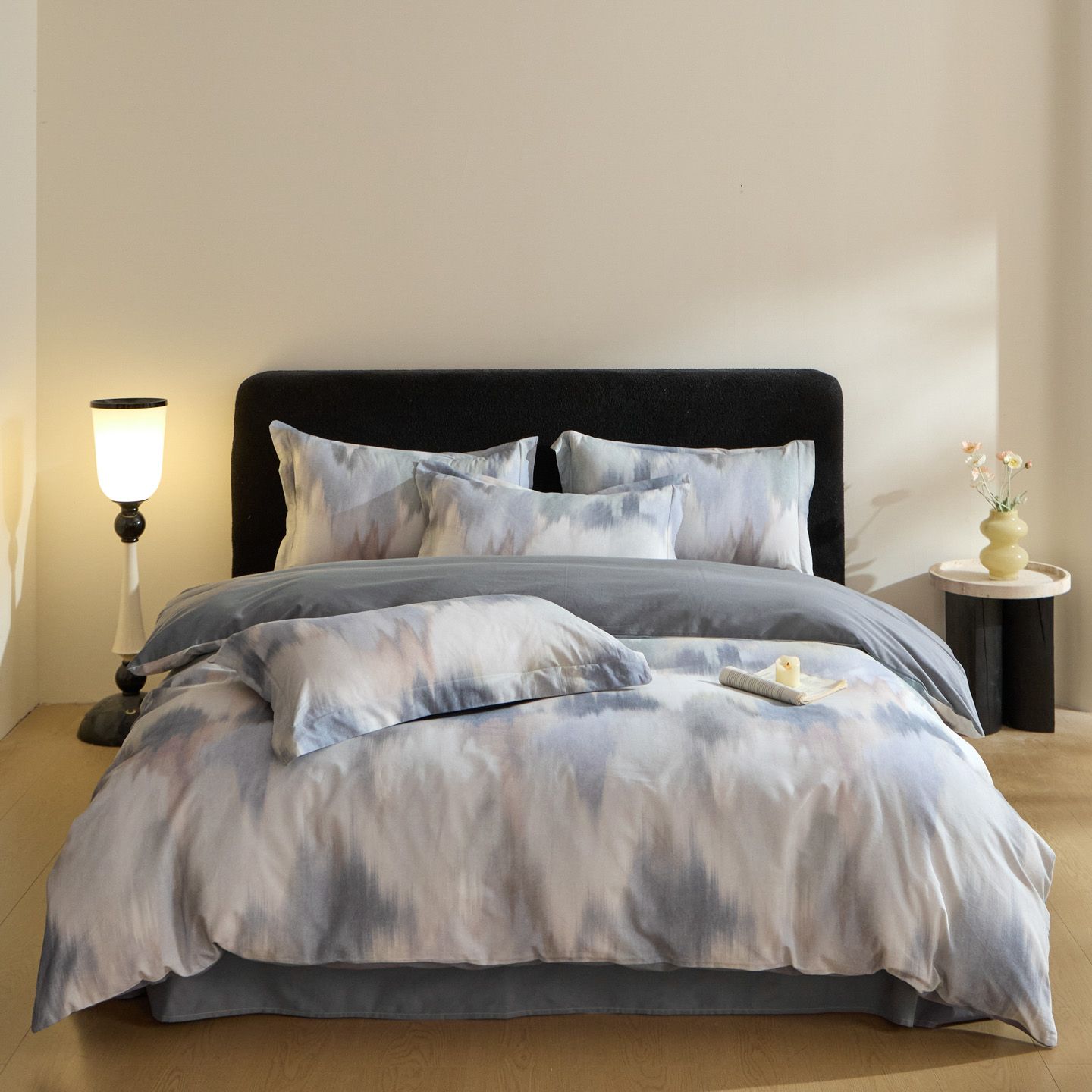 GJ 0137 秋冬新款数码印花全棉加厚磨毛四件套 赫曼-兰