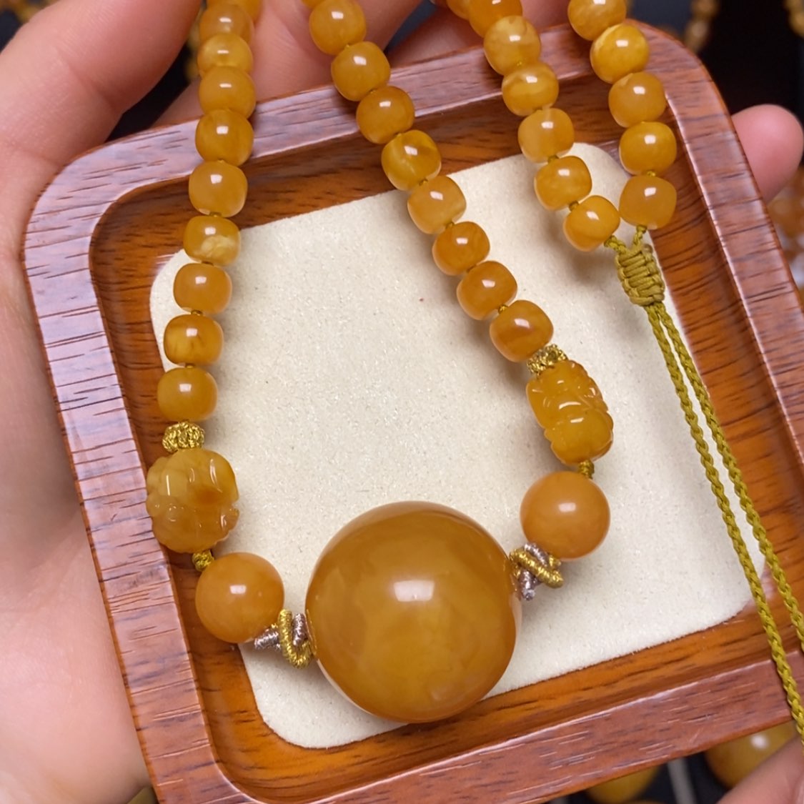 【闪购商品】蜜蜡颈饰未镶嵌项链