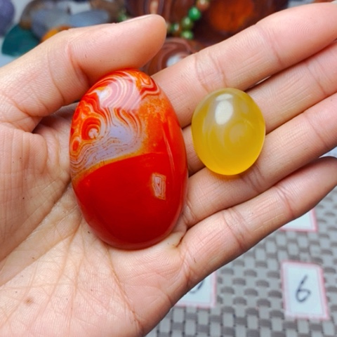 未镶嵌玛瑙/玉髓珠宝奇石用****5打孔不退不换