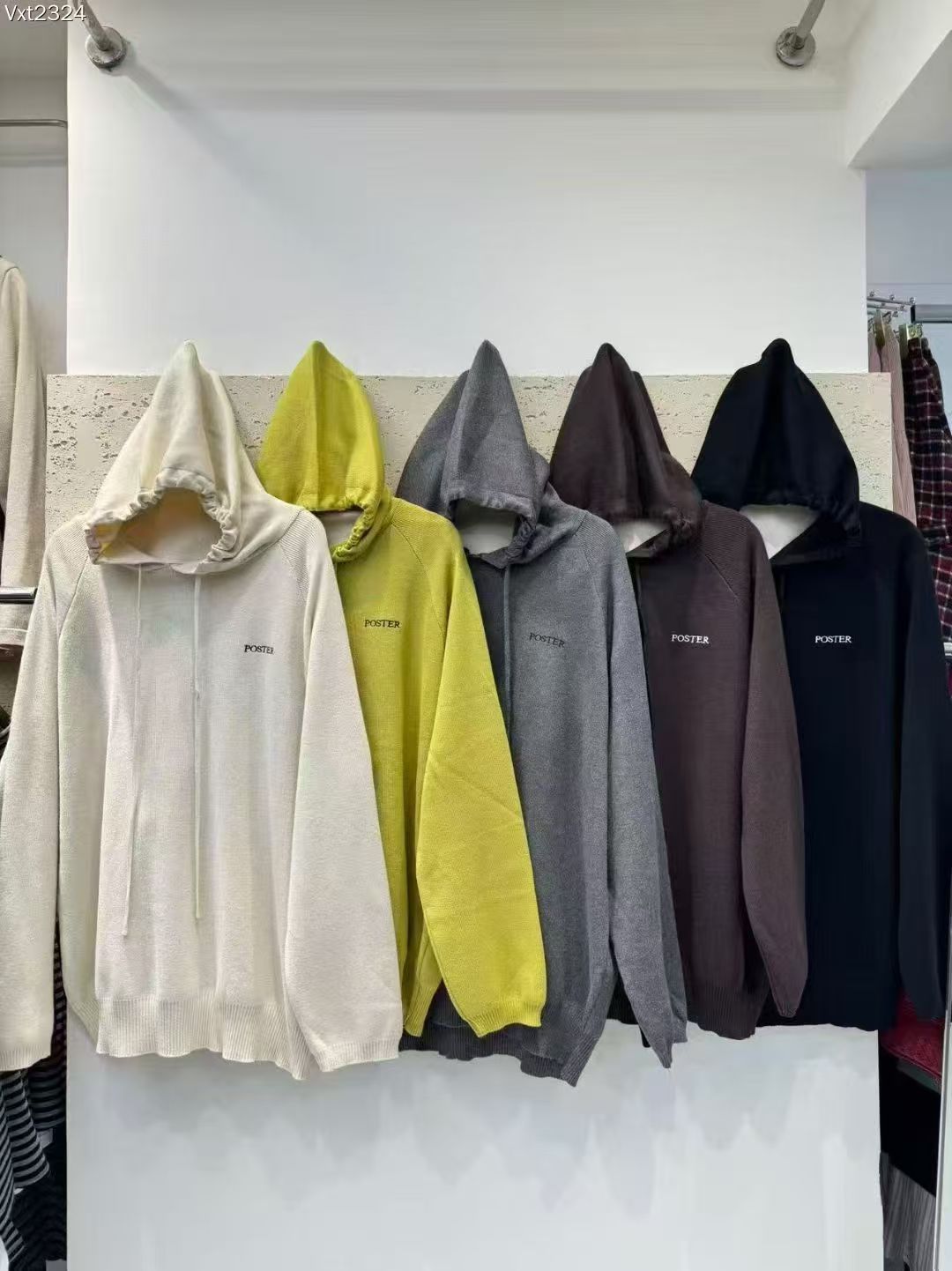 A8#727#连帽针织卫衣 FL 