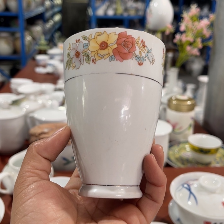 醴陵高温瓷釉上彩120毫升杯