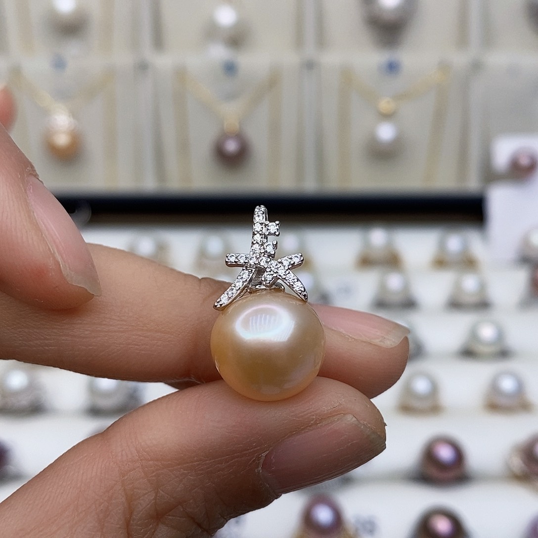 淡水珍珠颈饰银S925镶嵌