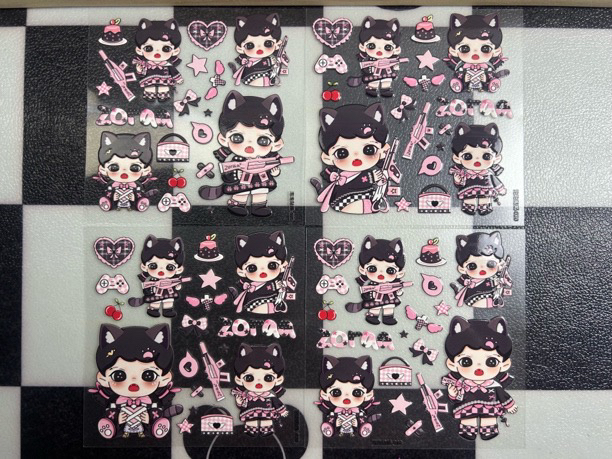 单张选贴贴浮雕贴纸4张飞