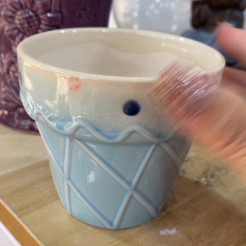 陶瓷冰淇淋蓝色11112255