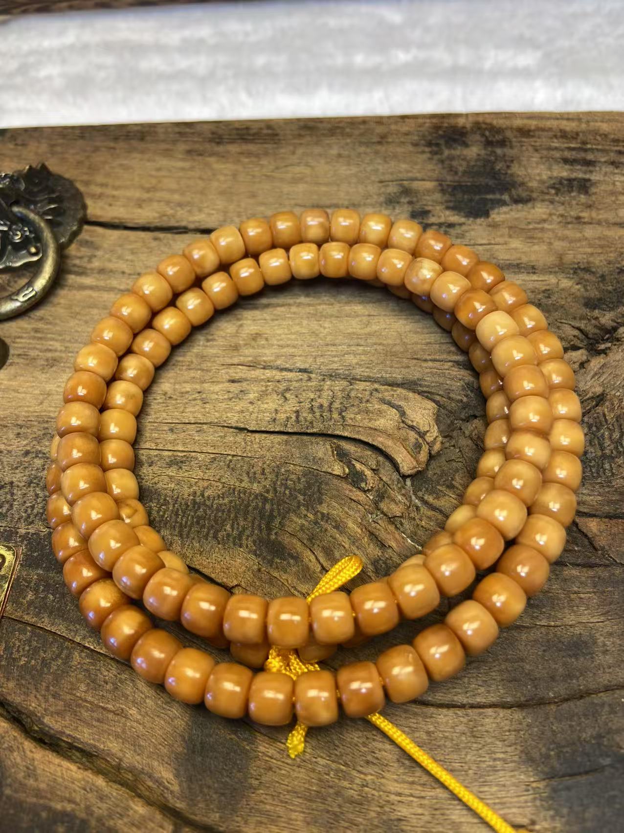 葛掌柜玩物—6+MM玉化龙脊108长串020