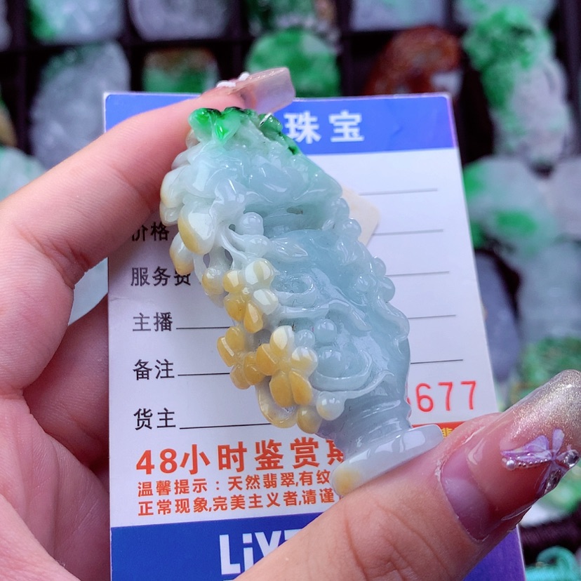 【闪购商品】翡翠颈饰未镶嵌挂件