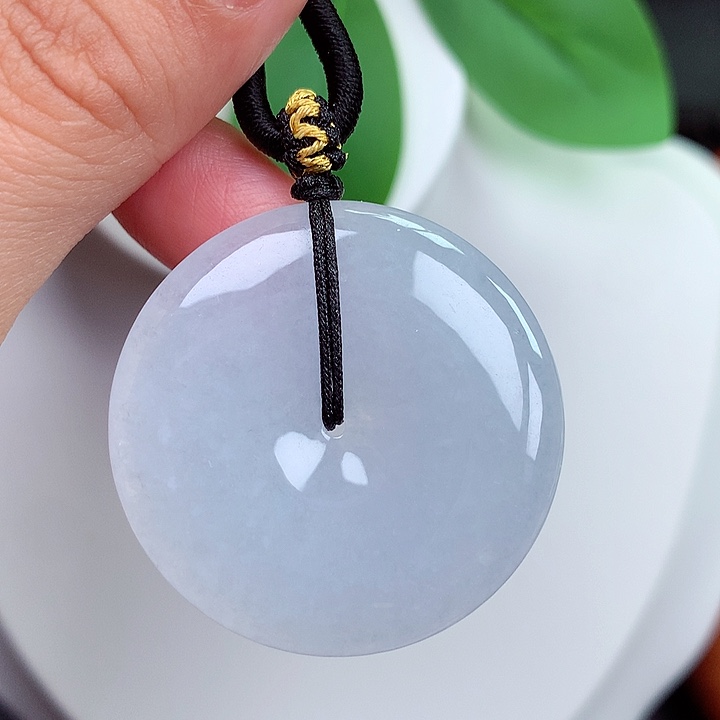 颈饰未镶嵌翡翠平安扣 35.2x5.6mm